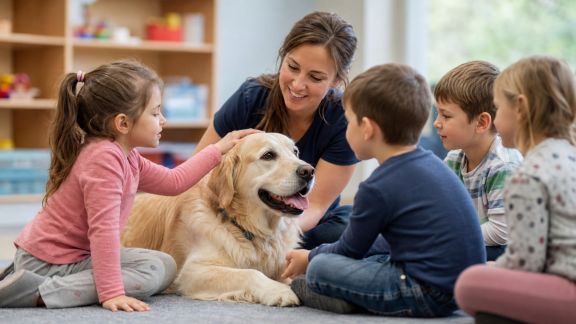 Échange avec un praticien de médiation animale en milieu scolaire : impacts sur les enfants