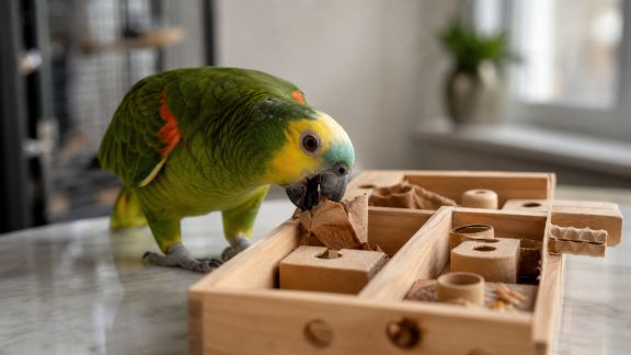 Réaliser des jeux d’intelligence maison pour perroquet pas à pas