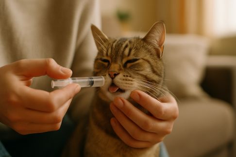 Apprendre à administrer un médicament à son animal sans stress