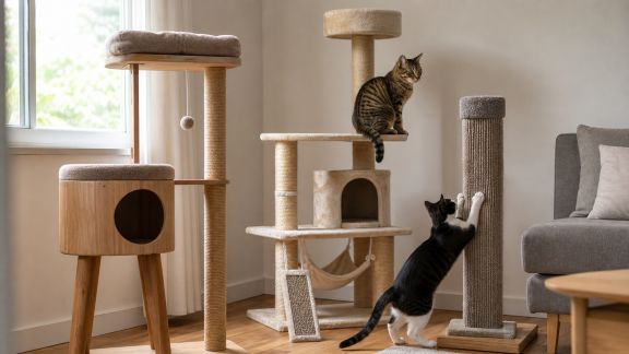 Comparatif des arbres à griffer pour chats d’intérieur : robustesse, design et adaptabilité