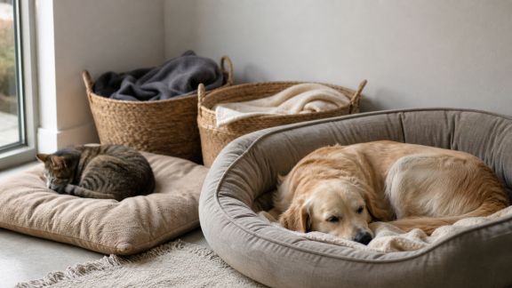 Organiser un coin repos optimal pour plusieurs animaux de compagnie