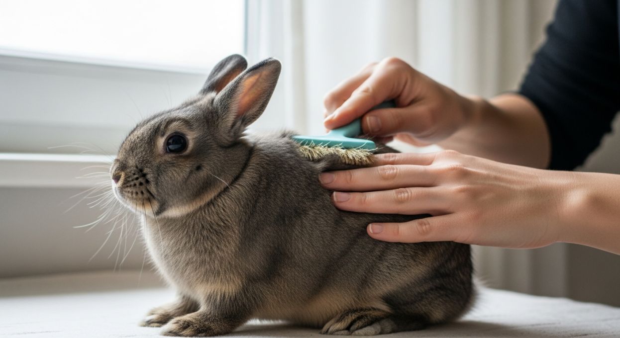 Brosser le pelage d'un lapin : outils et gestes recommandés
