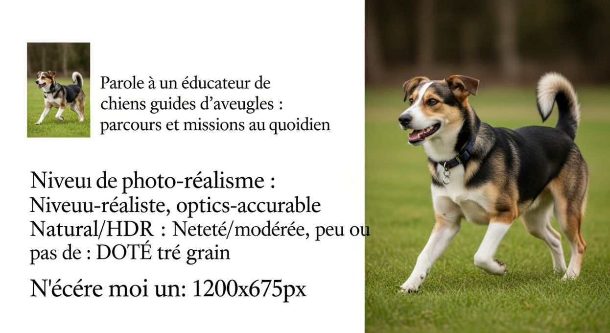 Parole à un éducateur de chiens guides d’aveugles : parcours et missions au quotidien