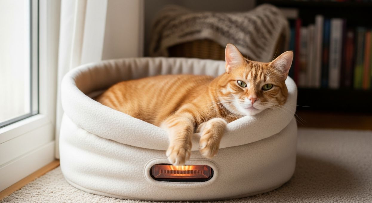 Test de paniers chauffants pour chats : bien-être thermique en hiver