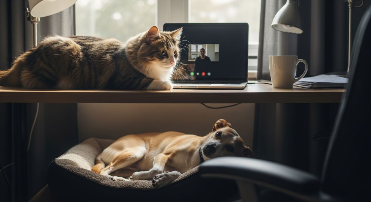 Les animaux de compagnie face aux nouveaux modes de travail à distance