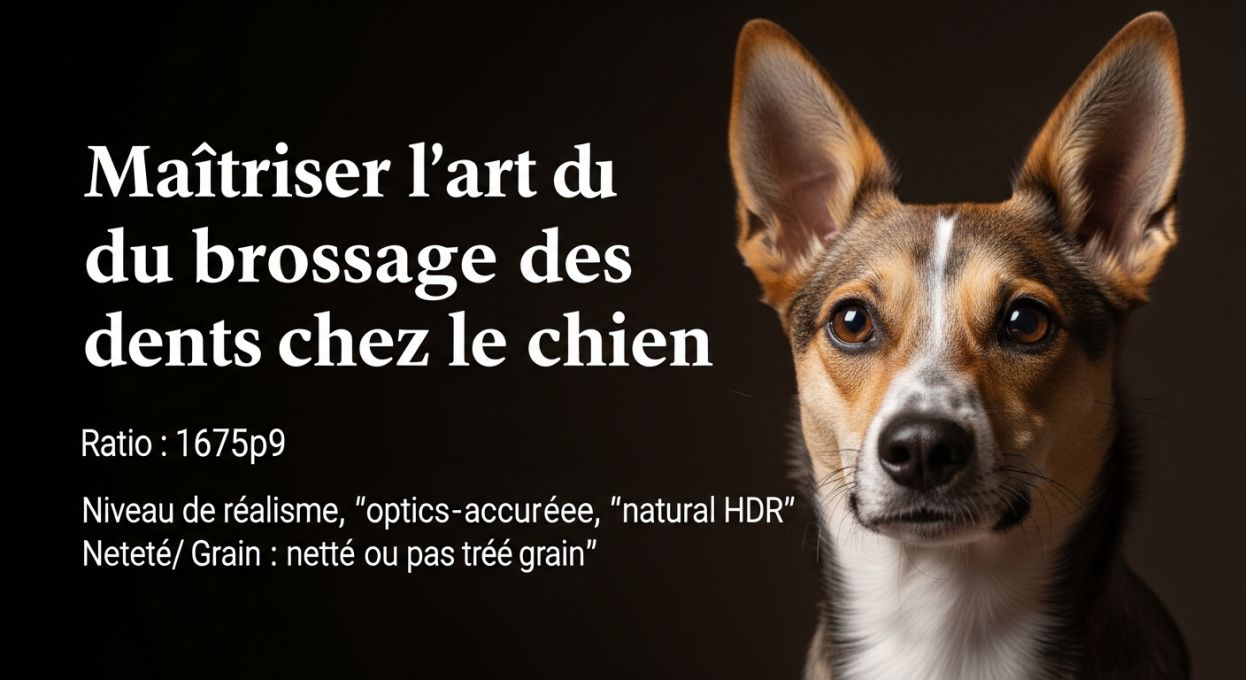 Maîtriser l'art du brossage des dents chez le chien