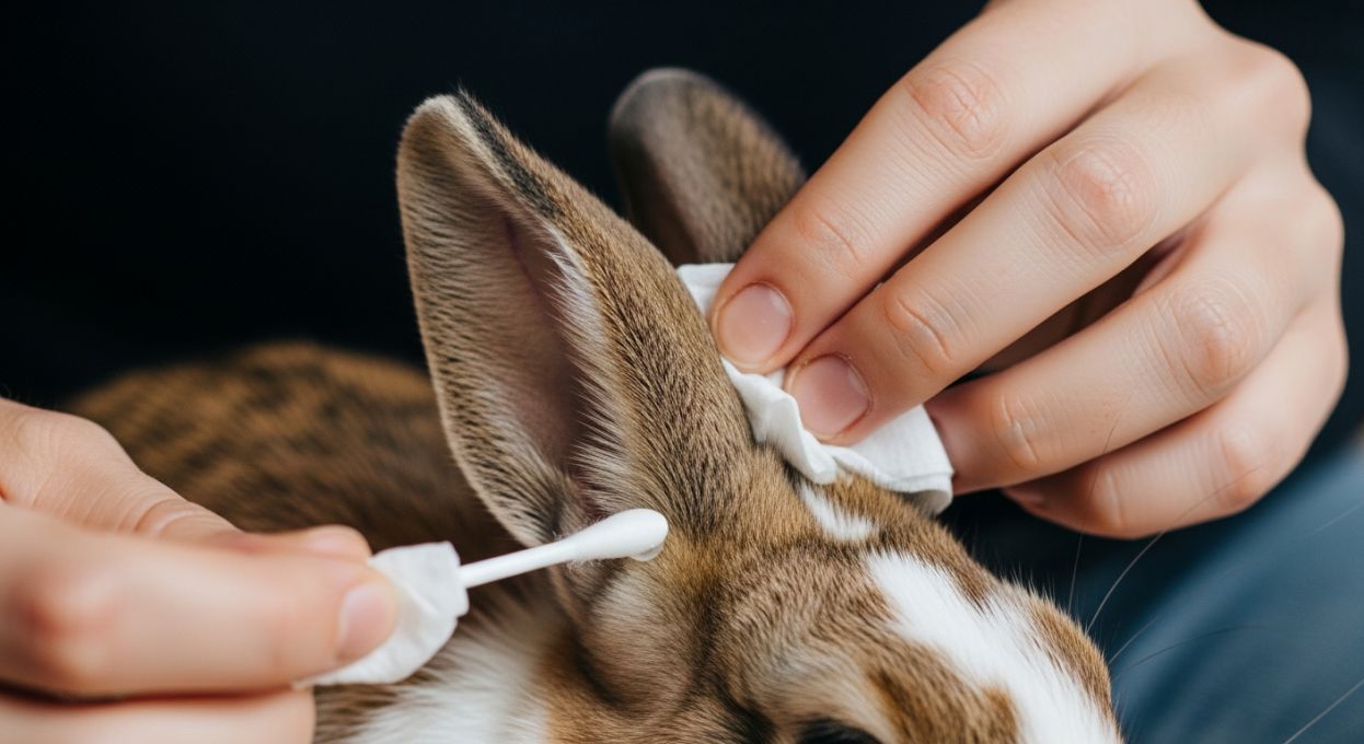 Nettoyer les oreilles de votre lapin : mode d’emploi en images