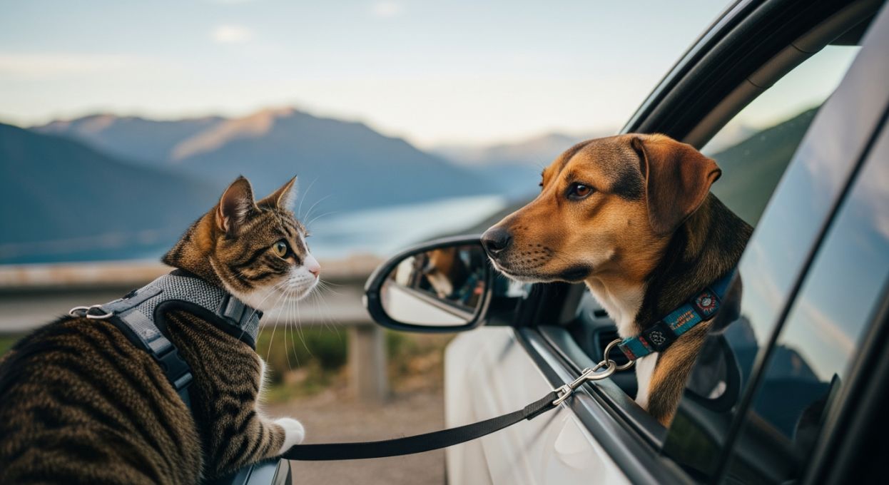 Astuces pour voyager sereinement avec son chien ou son chat