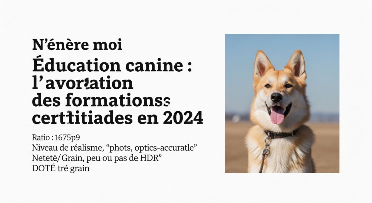 Éducation canine : l’apparition des formations certifiantes en 2024