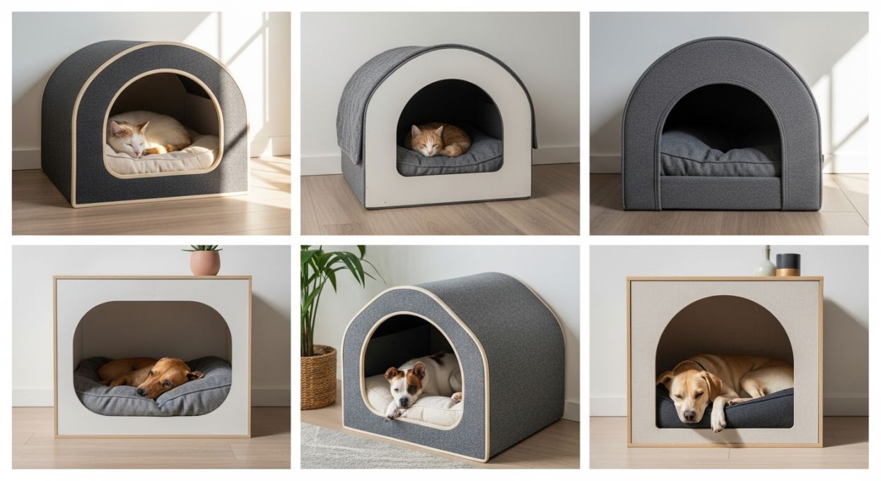Top niches d’intérieur pour chiens et chats : design, confort thermique et entretien
