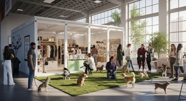 Les refuges éphémères : pop-up stores et adoptions événementielles en vogue
