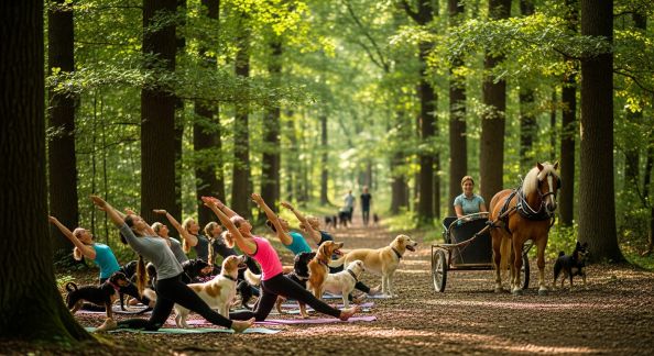 L’intégration des animaux dans les activités sportives et bien-être en plein essor