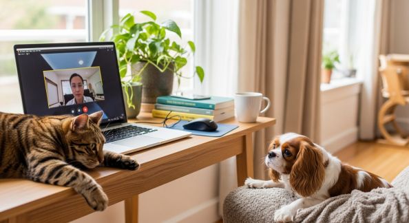 Animaux et télétravail : comment nos compagnons changent nos espaces de travail