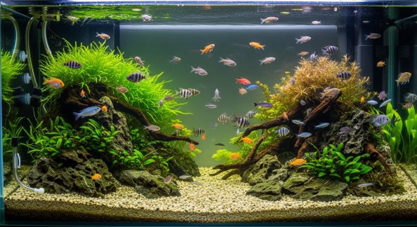 Installer un système de filtration naturel pour aquarium de poissons