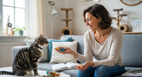 Dialogue avec une éducatrice spécialisée en clicker training félin : techniques et succès