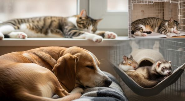 Le sommeil des chiens, chats et NAC : rythmes naturels et conseils pour un repos optimal